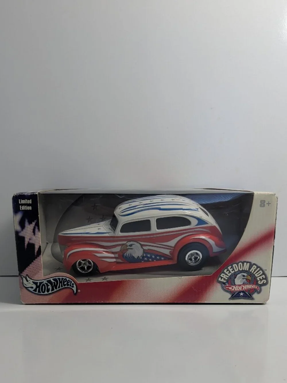 NEW Hot Wheels Freedom Rides Limited Edition Diecast Car Red White Blue 2004